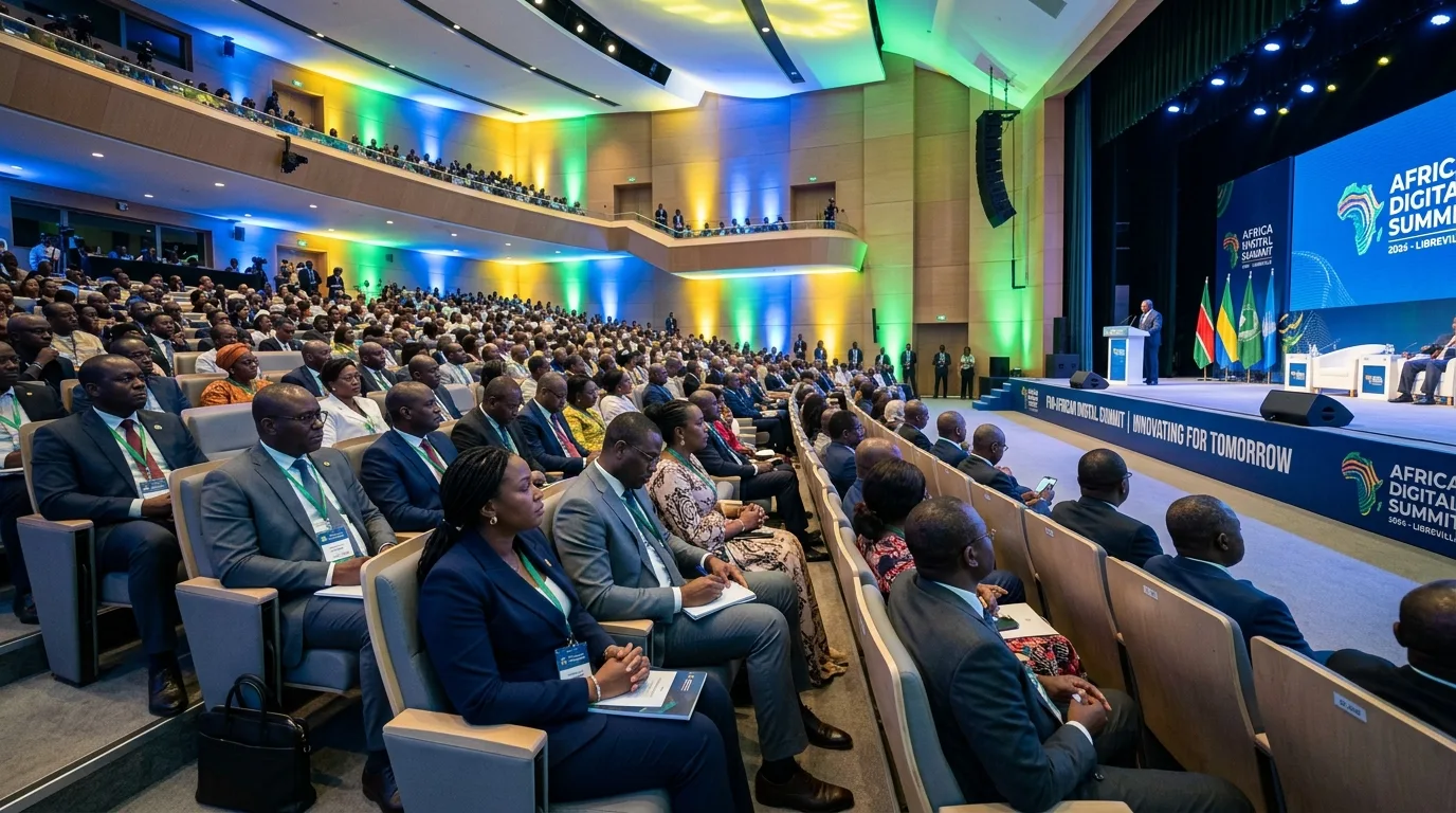 Vue d’un auditorium accueillant une conférence sur le numérique